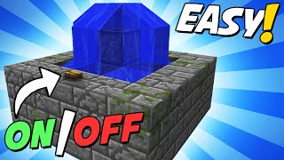 Mini Fountain You Can Switch ONOFF  Minecraft Tutorial [upl. by Einalem]