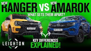 Ford vs VW – The New Ford Ranger amp VW Amarok  ALL THE DIFFERENCES  Leighton Vans [upl. by Elleinod]