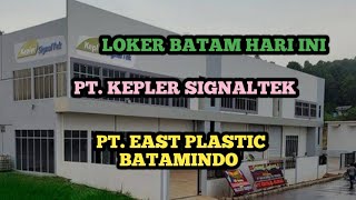 PT KEPLER SIGNALTEK LOKER BATAM HARI INI IKLAN KOTA BATAM [upl. by Aglo]