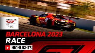 Race Highlights  Barcelona 2023  Fanatec GT World Challenge Europe Powered by AWS [upl. by Airetnahs]