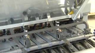 Heidelberg Stahlfolder Ti52 vouwmachine omstellen van A3 naar A5 [upl. by Odnala]