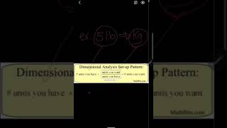 Dimensional Analysis Conversion [upl. by Analeh]