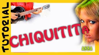 CHIQUITITA en guitarra acustica  Abba  acordes how to play TUTORIAL [upl. by Arabelle]