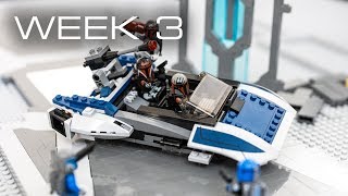 Building Mandalore in LEGO  Week 3 Courtyard [upl. by Eadith]