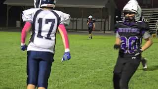 7th Grade Football WIN 28  6 vs Keystone Middle School [upl. by Cappella]