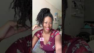 4 Ways to style mini twists😍 shorts naturalhair [upl. by Marje322]