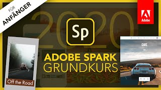 Adobe Spark 2020 Grundkurs für Anfänger Deutsch Tutorial [upl. by Atineg277]