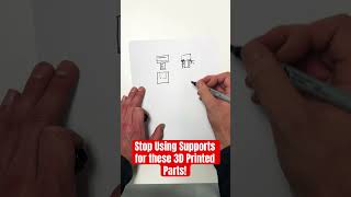 Stop Using supports on these kinds of parts Do this instead 3dprinting [upl. by Janel]