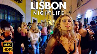 Nightlife in Lisbon Portugal BAIRRO ALTO Lisboa  4K [upl. by Barthold460]