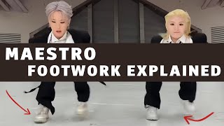 SEVENTEEN 세븐틴 MAESTRO dance footwork detailed explanation tutorial mirrored [upl. by Nyleuqaj]