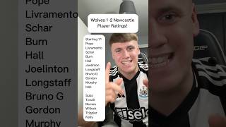 WOLVES 12 NEWCASTLE PLAYER RATINGS NUFC NEWCASTLE NEWCASTLEUNITED WOLVES WOLVERHAMPTON [upl. by Luar547]