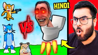 😂 TOM amp JERRY VS SKIBIDI Toilet 🚽  Funny Moments  Hitesh KS [upl. by Stanwinn]