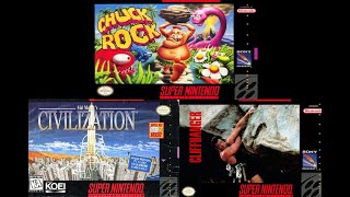 Chuck Rock Civilization and Cliffhanger for SNES [upl. by Lunna211]