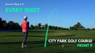 Playing City Park Golf Course  Front 9  Course Vlog V2 with Chris Hamilton [upl. by Eisenberg]