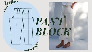 Make Pants that FIT from Scratch  Trouser Block Tutorial  LYDIA NAOMI [upl. by Lamb346]