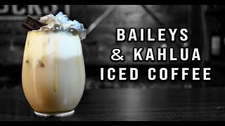 Drinks With Kahlua  Baileys and Kahlua Iced Coffee  Booze On The Rocks [upl. by Ermeena]