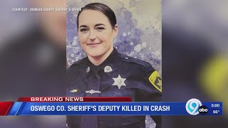 Oswego County Sheriffs deputy killed in crash [upl. by Kcirneh73]