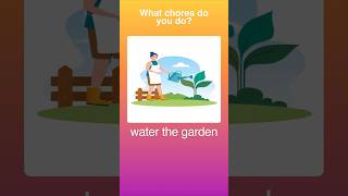 What chores do you do dailyenglish english learnenglish vocabulary chores choresforkids [upl. by Ciapha877]