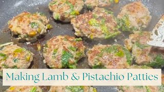 Healthy and Delicious Lamb amp Pistachio Patties Recipe [upl. by Dnaltiak]