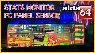 Secondary Stats Screen Monitor Aida64 Standalone 4K IPS LCD Stretched Bar Display 14quot 3840 x 1100 [upl. by Shalom]