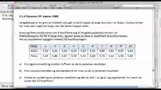 Enkel statistikk i Geogebra [upl. by Sara409]