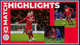 Match Highlights  Boro 1 Leicester City 0  Matchday 16 [upl. by Allsopp]