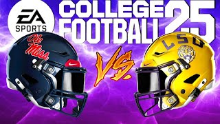 Ole Miss vs LSU  Week 7 Simulation  College Football 25 Gameplay [upl. by Appledorf]