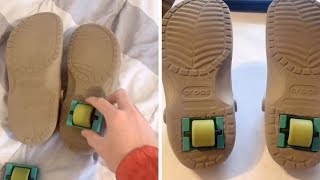 Student Turns Crocs Into Heelys [upl. by Filiano]