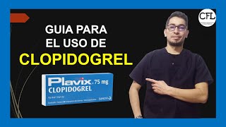 CLOPIDOGREL Tableta 💊 Para que sirve PLAVIX y como USARLO INFORMACION COMPLETA ☑️ [upl. by Virgy]