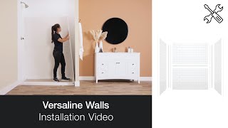 Versaline Shower Wall Solution – Alcove Installation Video [upl. by Newo]