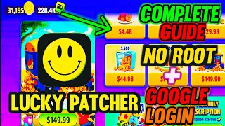 LUCKY PATCHER FULL TUTORIAL 2024  INAPP PURCHASES  GOOGLE LOGIN ALLOWED  No Root Working 100 [upl. by Ketty]