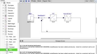 Simulate a feedback control system in OpenModelica [upl. by Nohsal332]