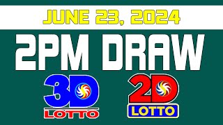 2PM Lotto Draw Result Today June 23 2024 Swertres Ez2 [upl. by Siraj]