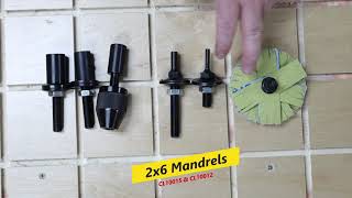 Sanding Mop Mandrel Types [upl. by Neisa]