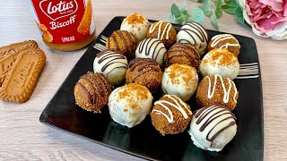 Biscoff Truffles  Easy No Bake Dessert Bites  Only Few Ingredients [upl. by Naenaj197]