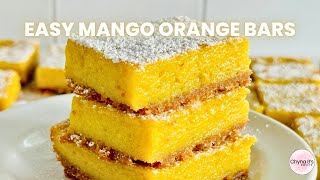 Easy Mango Orange Bars Recipe  Refreshing Tropical Dessert for Beginners  Summer Desserts [upl. by Nnasor]