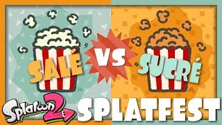 SPLATFEST POPCORN SALE VS POPCORN SUCRE  SPLATOON 2 NINTENDO SWITCH [upl. by Koren]