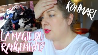 LA MÉTHODE KONMARI 👚👗👒 LA MAGIE DU RANGEMENT  VÊTEMENTS Vlog [upl. by Woodford]