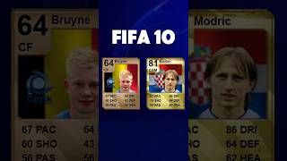 Modric vs De Bruyne rating Comparison  FIFA 10  EAFC 25  football gaming footballshorts messi [upl. by Akahc]