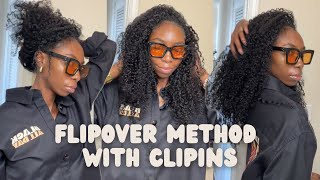 Flip Over Method with Clip Ins [upl. by Venditti]