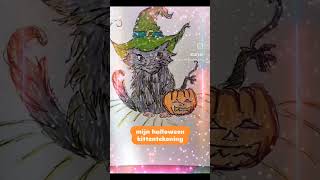 🎃tekening cat voorjou shortscats halloween [upl. by Vasily]