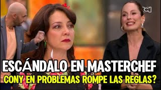 ESCÁNDALO EN MÁSTERCHEF CELEBRITY CONY DESAFÍA A LOS JURADOS LOS TELEVIDENTES REACCIONAN [upl. by Kayley456]