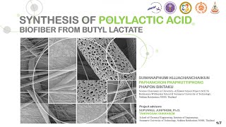 WYSII 2024 Synthesis of Polylactic Acid Biofiber from Butyl Lactate [upl. by Manard]