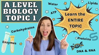 A level Biological Molecules  Learn the ENTIRE topic in this video AQA A level Biology Revision [upl. by Armond473]