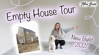 EMPTY HOUSE TOUR UK  NEW BUILD PROPERTY  BARRATTS MORESBY 2021  MISS BOUX [upl. by Giguere]