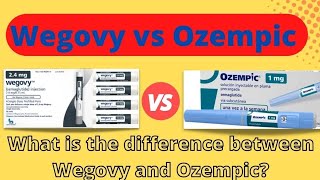 Wegovy vs Ozempic  Whats the Difference [upl. by Holtz]