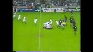 RUGBY WORLD CUP 1999 HIGHLIGHTS ENGLAND VS ALL BLACKS [upl. by Sanferd]