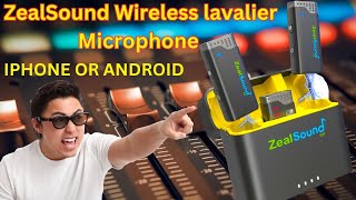 ZealSound Wireless Lavalier Microphone iPhone and Android [upl. by Stanwin]