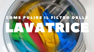 Pulire il filtro della lavatrice 💡 pulire pulizia puliziacasa cleaning [upl. by Sulohcin]