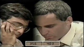 A Thriller Anand Vs Kasparov  1996 Blitz Chess Final [upl. by Eleik]